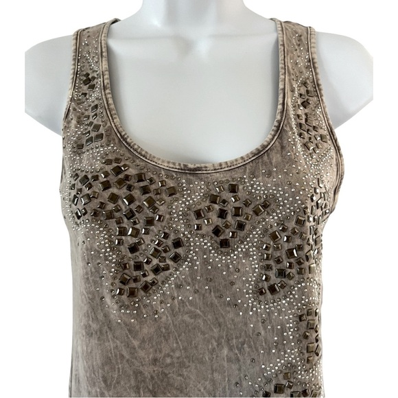 T Party Embellished Animal Print Women’s Tank Top Size Small - Picture 4 of 8